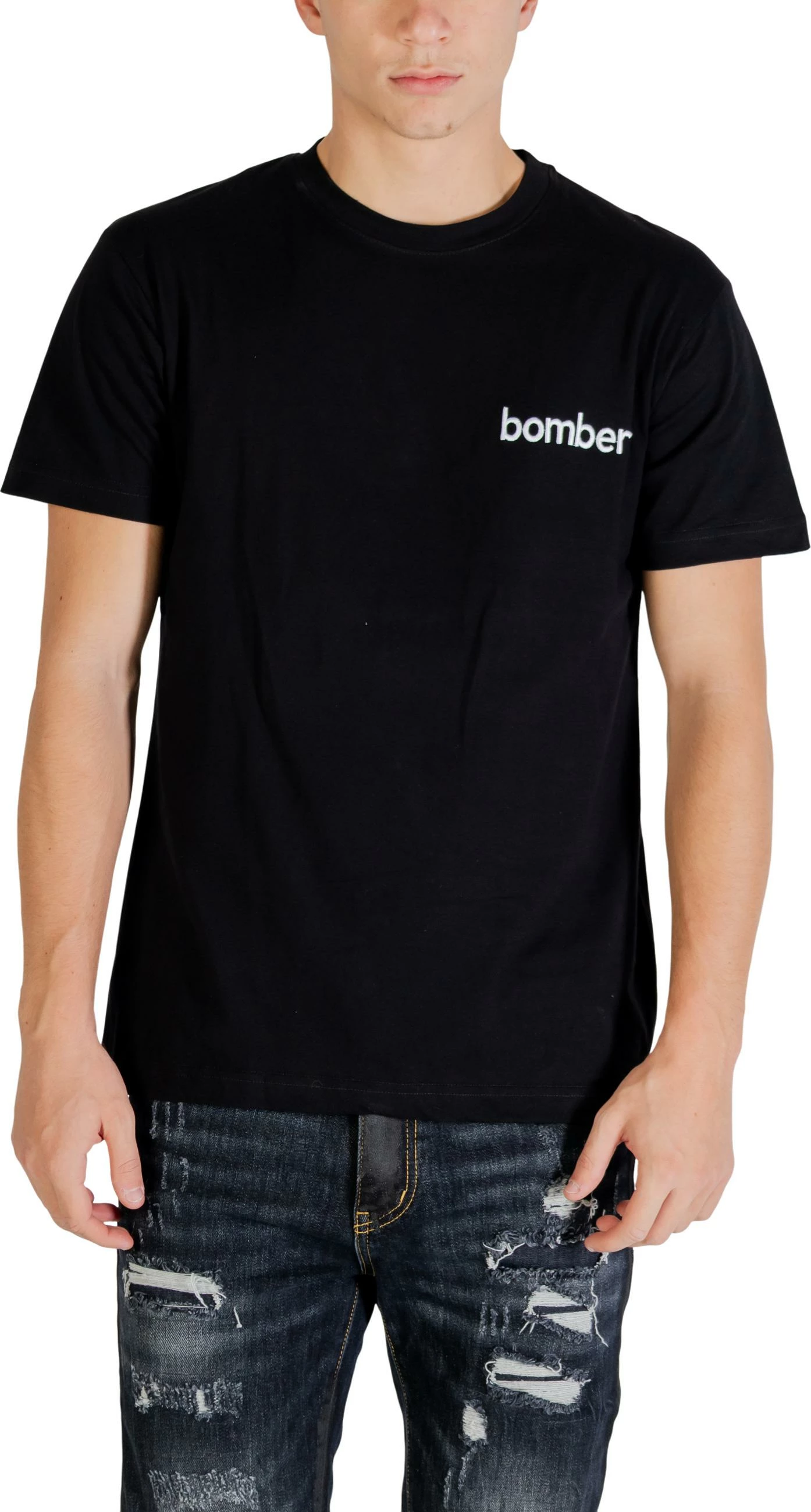 Maicë për meshkuj The Bomber Logo, e zezë