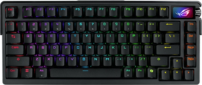 Tastierë gaming ASUS ROG Azoth Extreme, 75%, mekanike ROG NX Snow, Wireless/Bluetooth 5.1, OLED, RGB, FR QWERTZ, e zezë