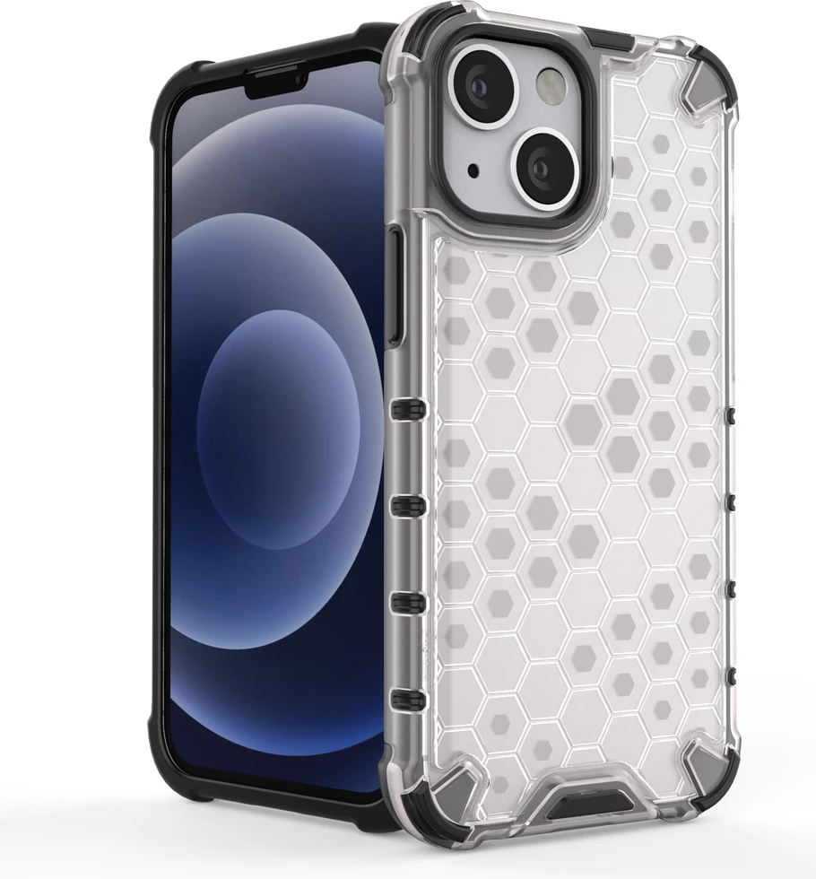 Mbështjellës Hurtel Honeycomb për iPhone 13 mini, i kuq