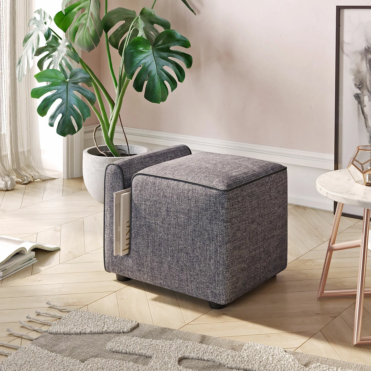 Puf Atelier del Sofa, Paris, ngjyrë gri