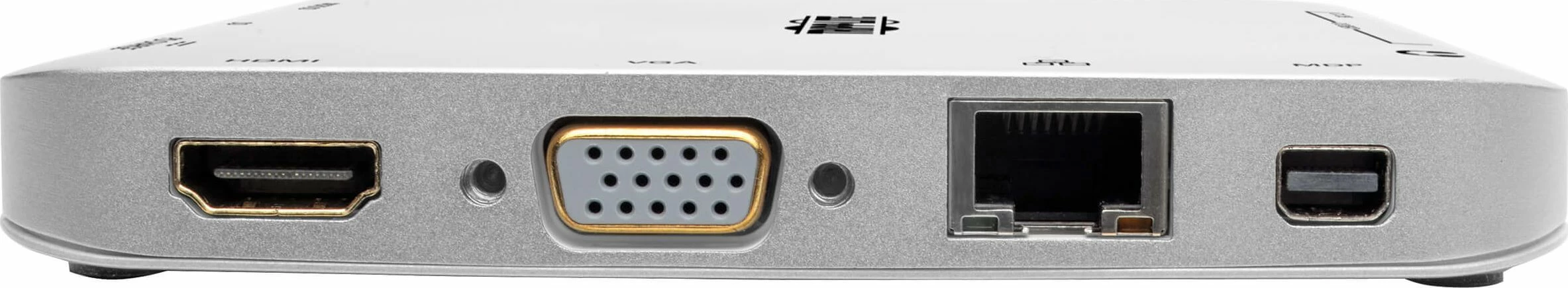 Stacion docking USB-C Tripp Lite U442-DOCK2-S, 4K, PD 60W, HDMI/VGA/mDP, Gigabit Ethernet, USB 3.0 x3, SD/microSD, argjendtë