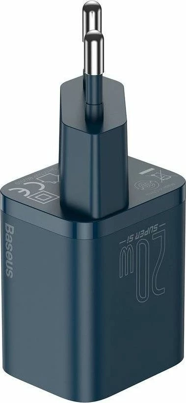 Karikues rrjeti Baseus Super Si BSU2699BLU 1x USB-C 20W/25W PD QC 3.0, kaltër