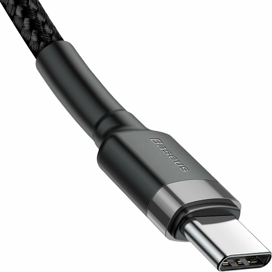 Kabllo USB-C në USB-C Baseus CATKLF-GG1, 1m, 60W, E zezë/Gri