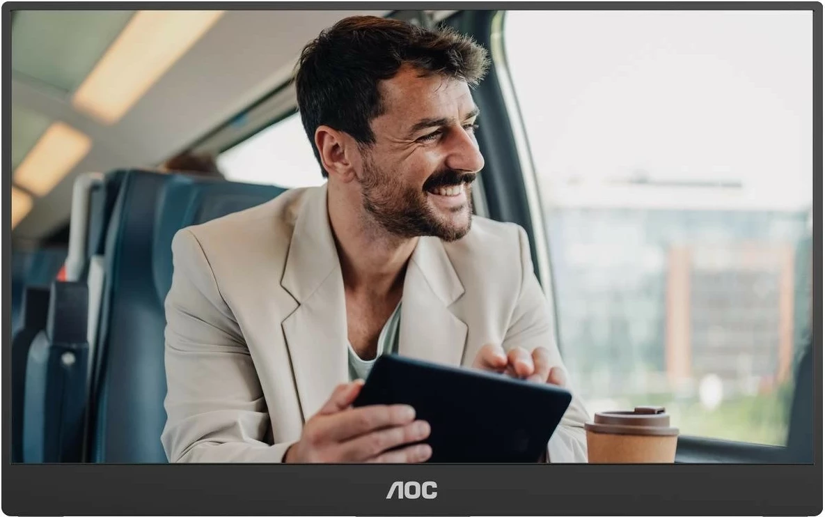 Monitor AOC 16T20E2 15.6 inch Full HD IPS, USB-C, miniHDMI, zi