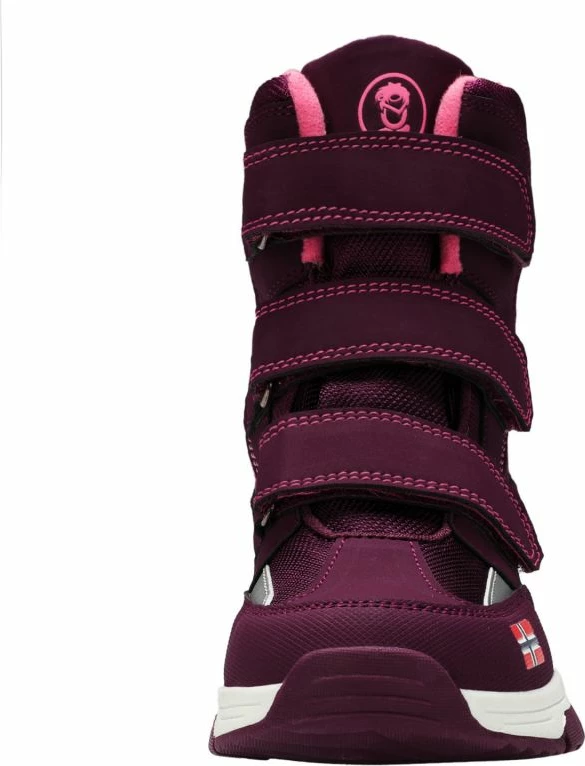 Çizme dimri për fëmijë Trollkids, të kuqe/vjollcë