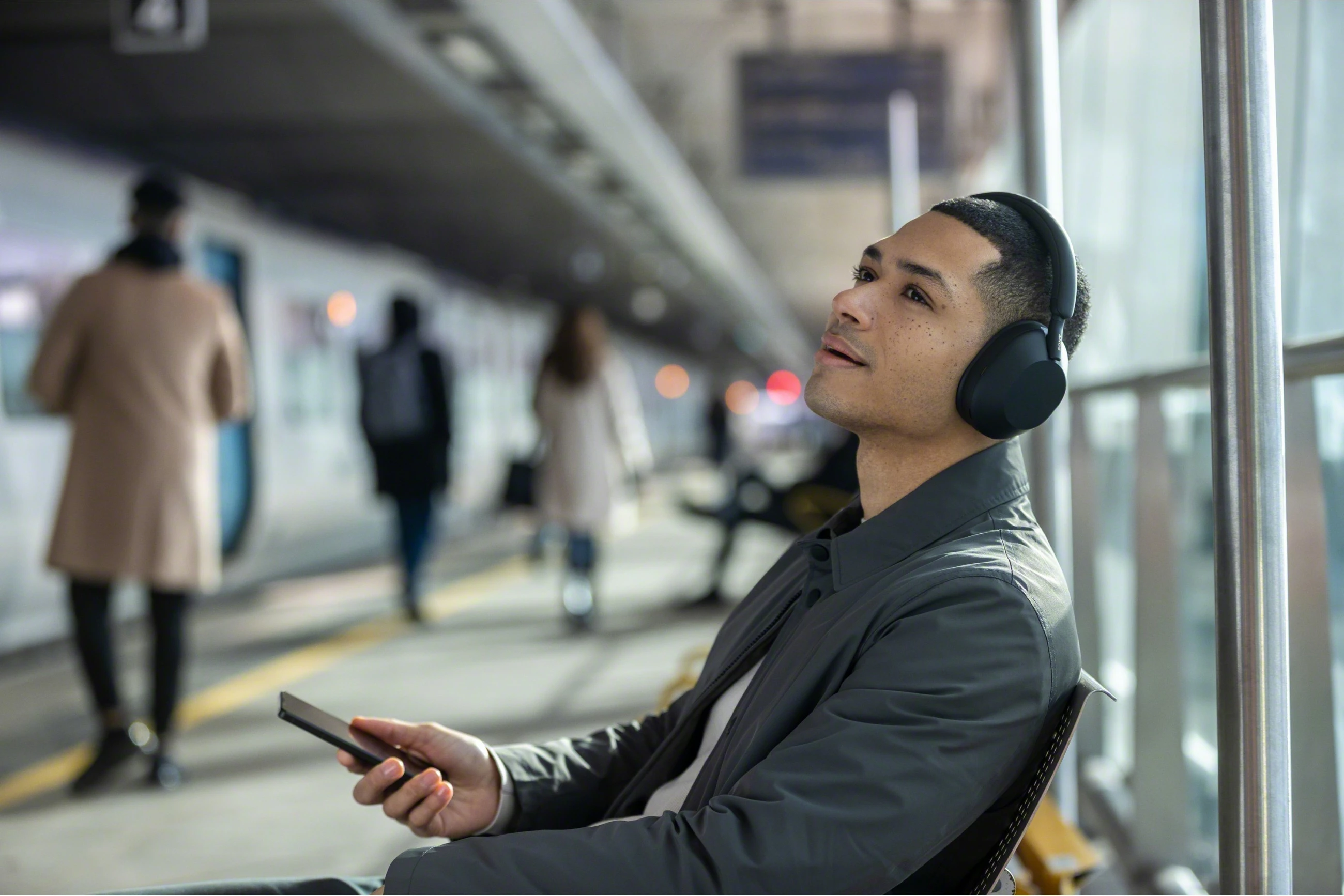 Kufje SONY WH-1000XM5B, Bluetooth, Noise Cancelling, me mikrofon, e zezë