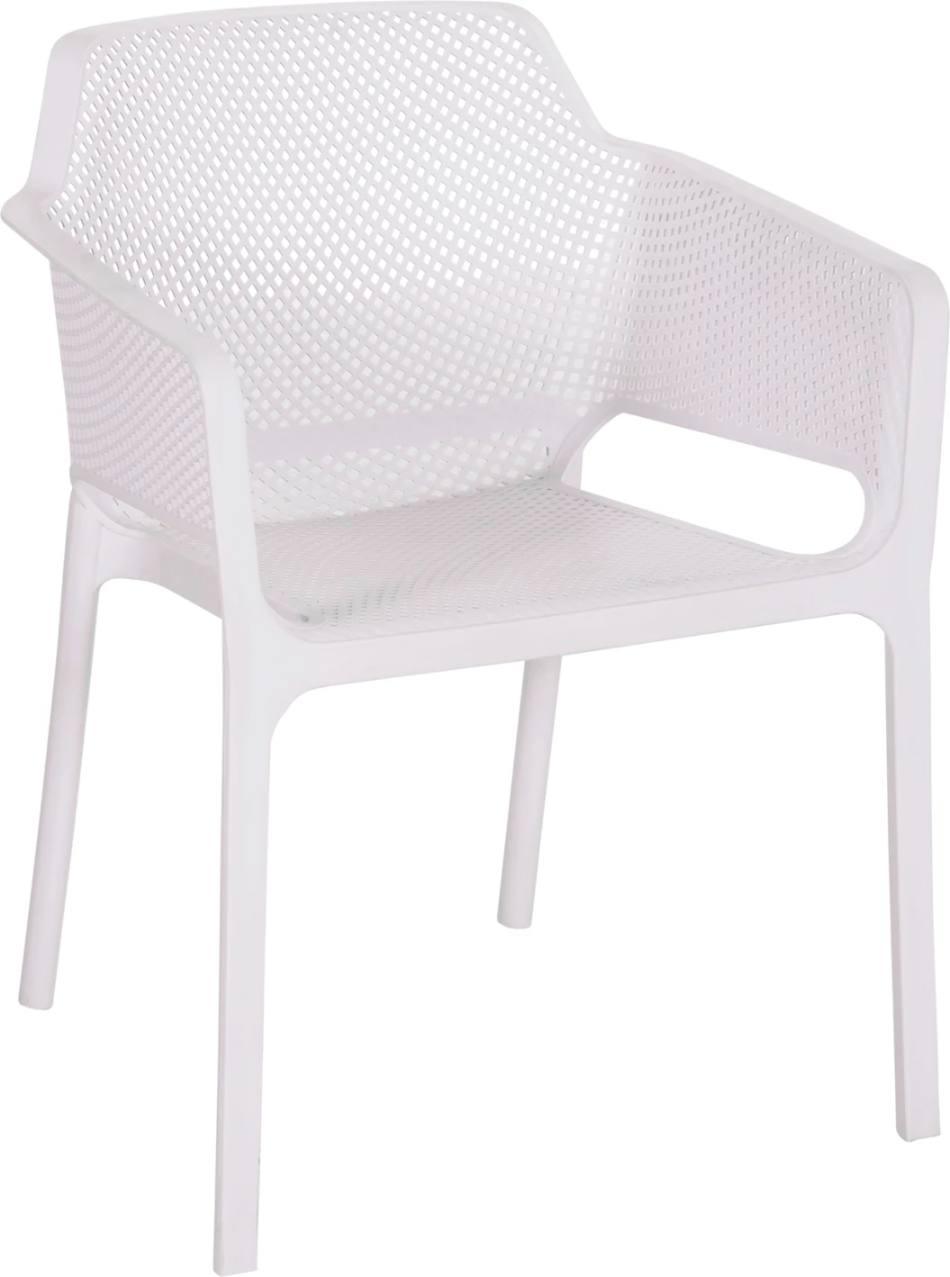 Karrige me krahë polipropileni, e bardhë, JOHN FH6103.01, 59x58x79.5cm