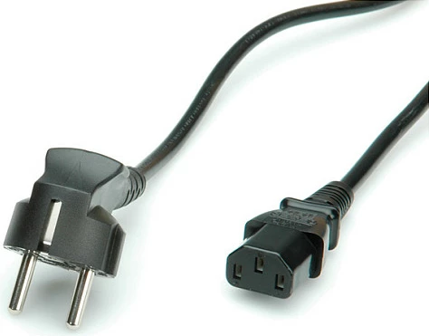 Kabllo rryme VALUE CEE7/7 në IEC C13, 1.8 m, 10A/250V, e zezë