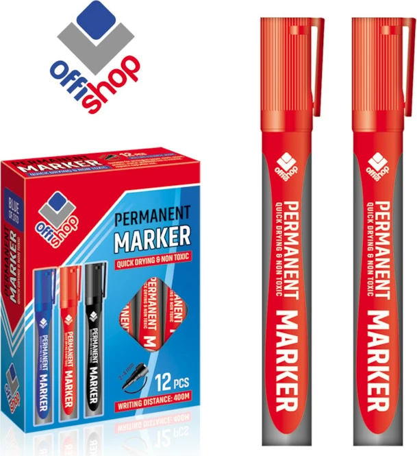 Osh Marker Permanent I Kuq Of094