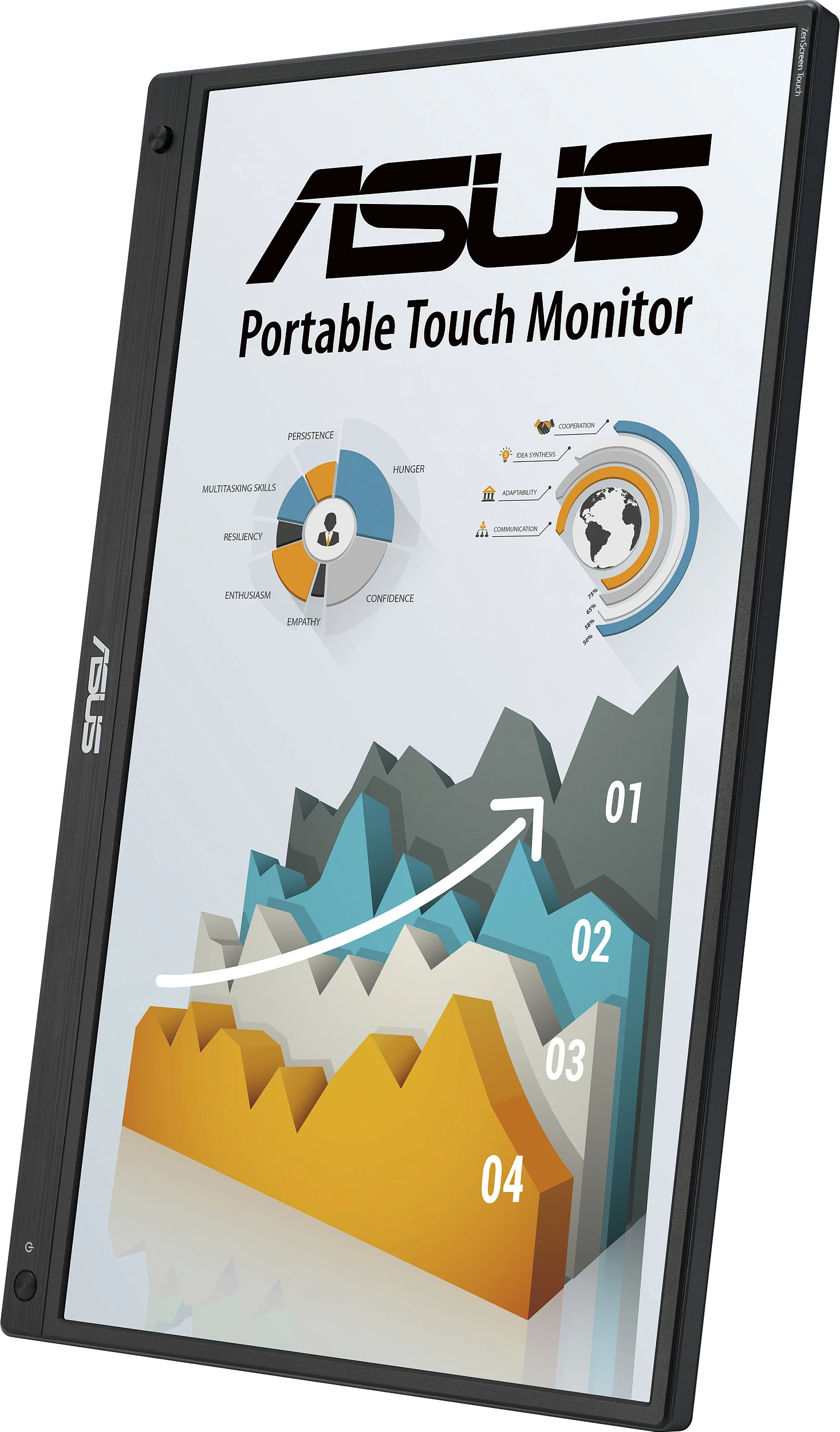 Monitor portativ ASUS ZenScreen MB16AHT, 15.6", Full HD, i zi