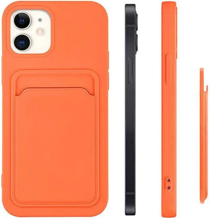 Mbështjellës silikon për celular Hurtel Card Case për Xiaomi Redmi Note 11 Pro+, me xhep për kartela, i zi