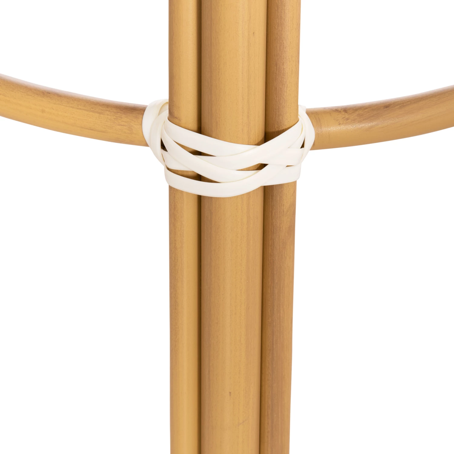 Karrige për bar mesatare alumini CHINO FH6286.04 pamje bambuje, ngjyrë natyrale & tekstilene 43x43x65Hcm