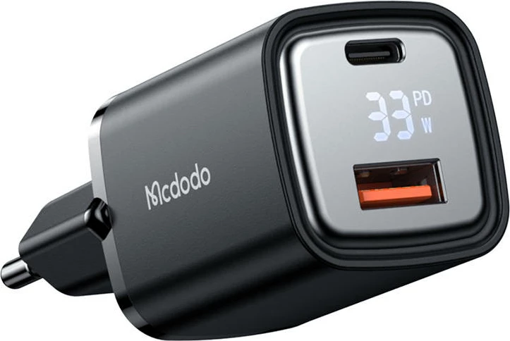 Karikues Mcdodo CH-1701 me ekran, 33W, USB-A/USB-C, zi