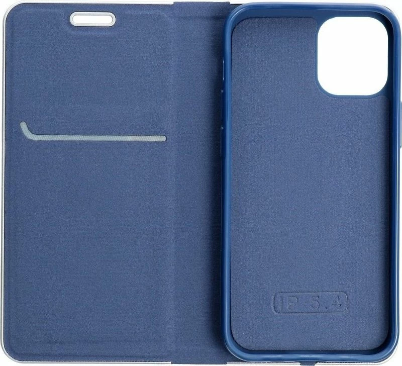 Mbështjellës OEM LUNA Book Carbon për Samsung S21 FE, me kapak, Blu