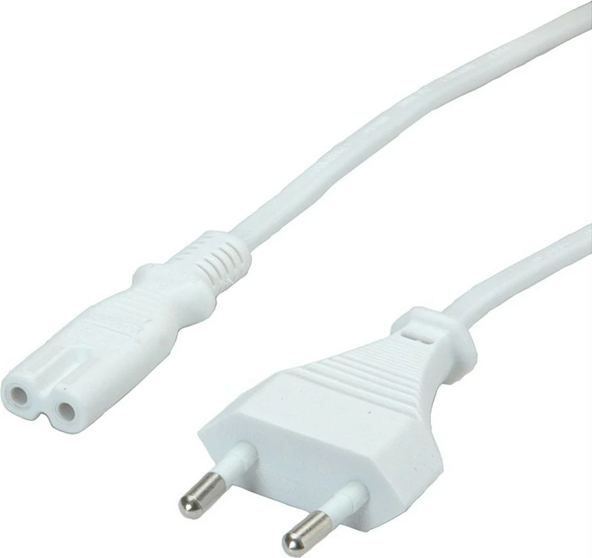 Kabllo rryme VALUE 19.99.2091, 3 m, CEE7/16 në IEC 320, 250 V 2.5 A, e bardhë