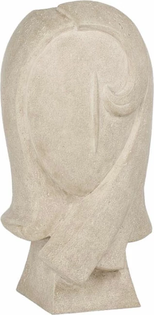 Vazo OBSCURA, rezinë, bezhë, 18.5x17.3x35cm