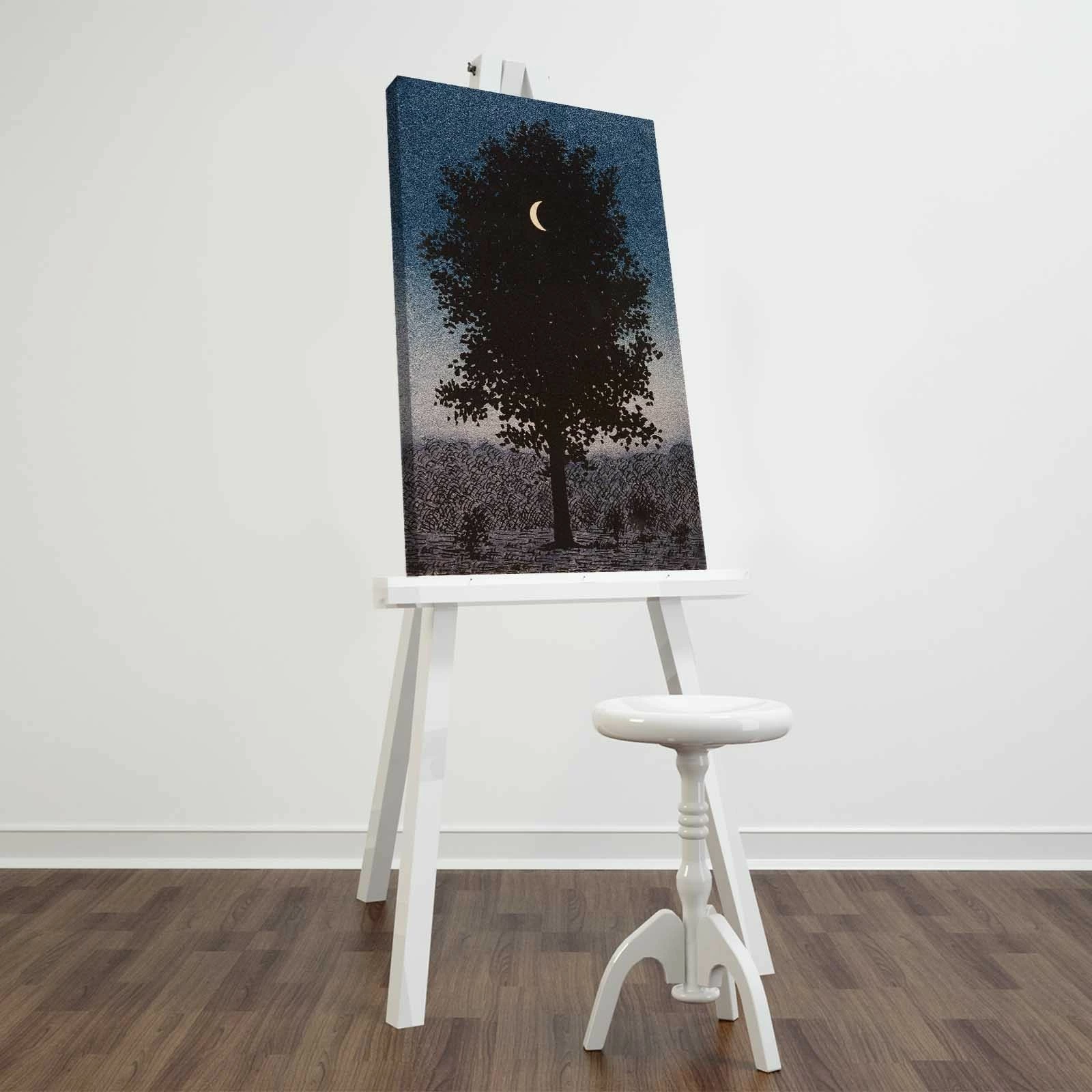 Pikturë dekorative në kanavacë, vepër e René Magritte, shumëngjyrëshe, 45x70cm