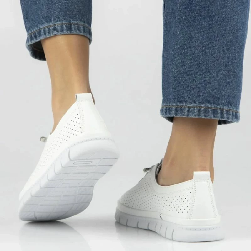 Këpucë lëkure për femra Filippo DP7671, të bardha