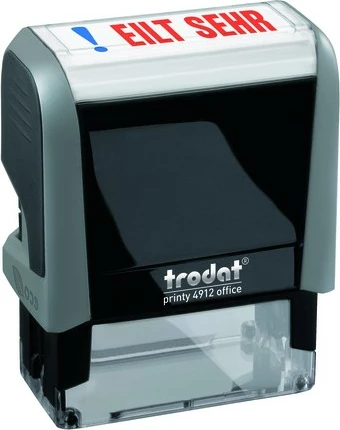 Vulë zyre Trodat Printy 4912, EILT SEHR, e zezë/gri