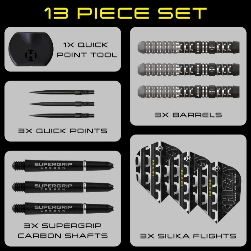 Shigjeta steeltip Harrows për meshkuj, Chizzy Series 4