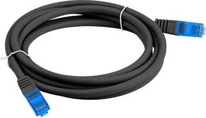 Kabllo patchcord Lanberg, S/FTP CAT.6A, 5m, e zezë