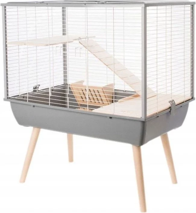 Kafazë për brejtës Zolux Neo Muki Large Rodents H58, hiri 
