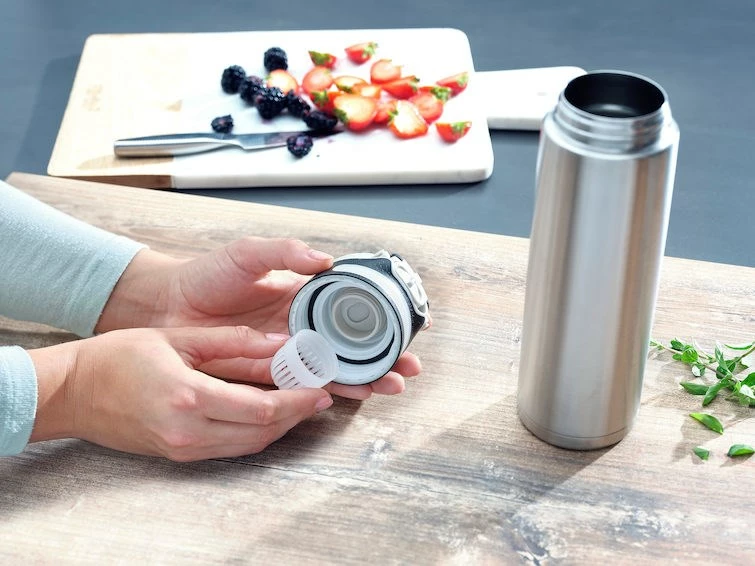 Termos udhëtimi LEIFHEIT 3272, 600 ml, çelik inoks, argjend