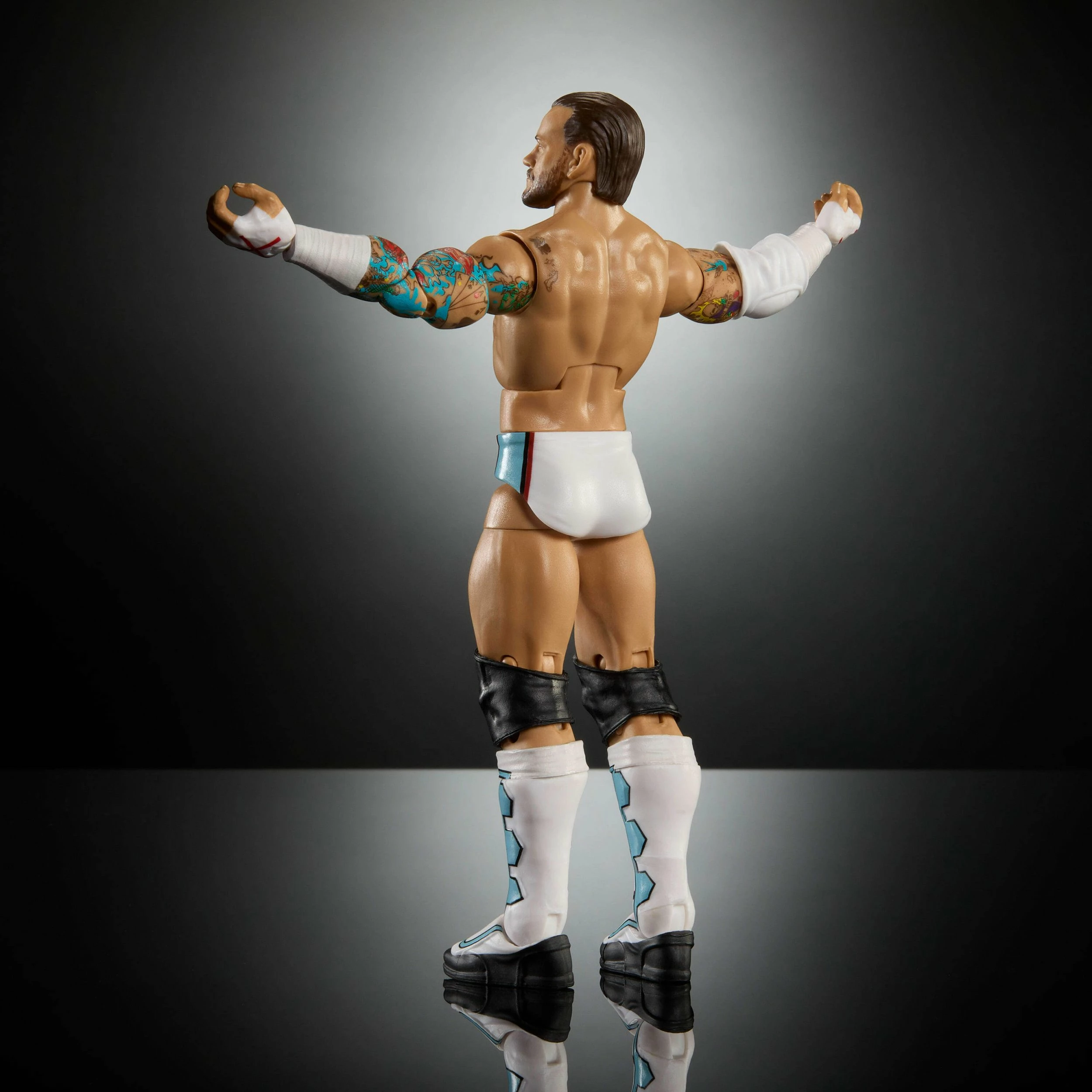 Figurinë koleksionuese Mattel WWE Elite CM Punk JHT46 15 cm, set me duar ndërruese dhe aksesorë