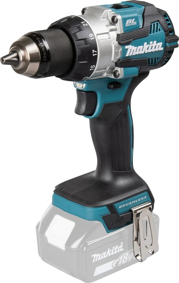 Makineri shpimi dhe vidhosje Makita DHP489Z, 18V, brushless, kaltër/zezë