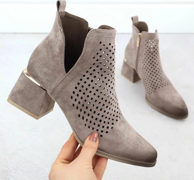 Çizme femra Potocki SZ12356, gri