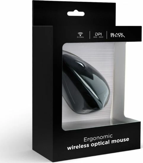 Maus Gembird MUSW-ERGO-01 wireless optik 1600 DPI 6 butona, i zi