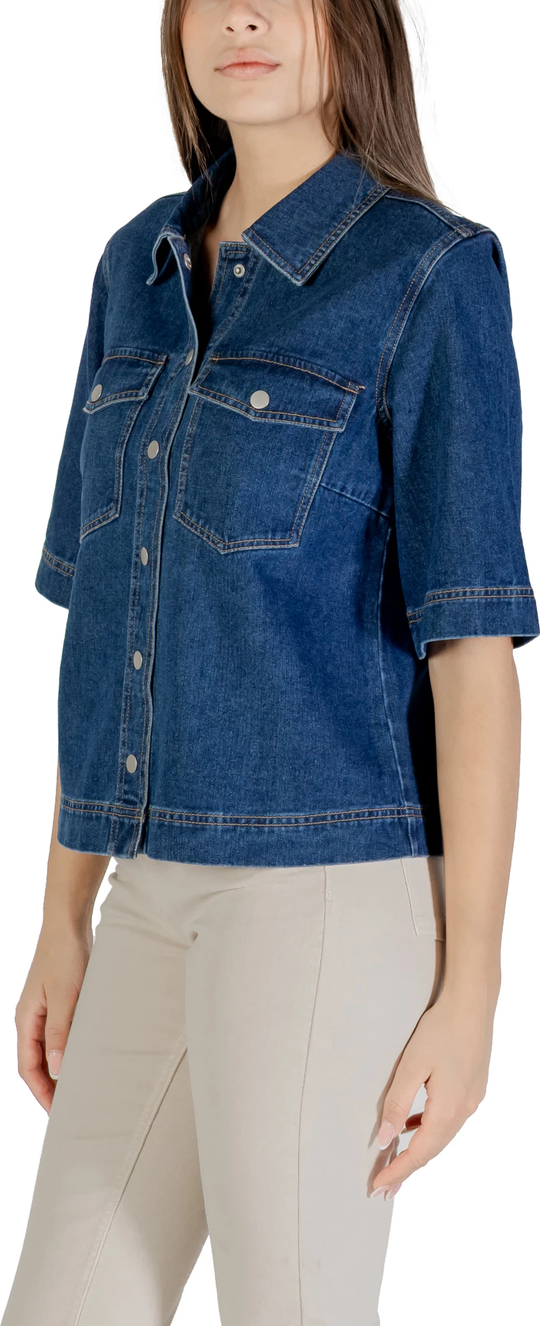 Jakne denim për femra Only ONLBELLE 15347084, blu e errët denim [Madhësia: M]