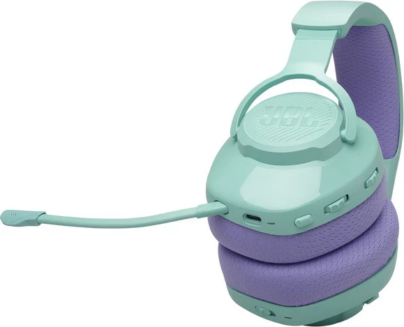 Kufje gaming JBL Quantum 360, wireless (2.4GHz + Bluetooth), 22h bateri, mikrofon i heqshëm, light blue