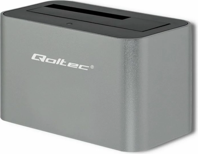 Stacion docking Qoltec HDD/SSD 2.5/3.5 SATA USB 3.0, argjendtë