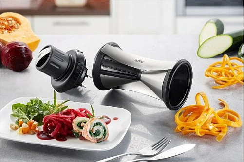 Spiralizues perime Gefu Spirelli XL, inox/zi