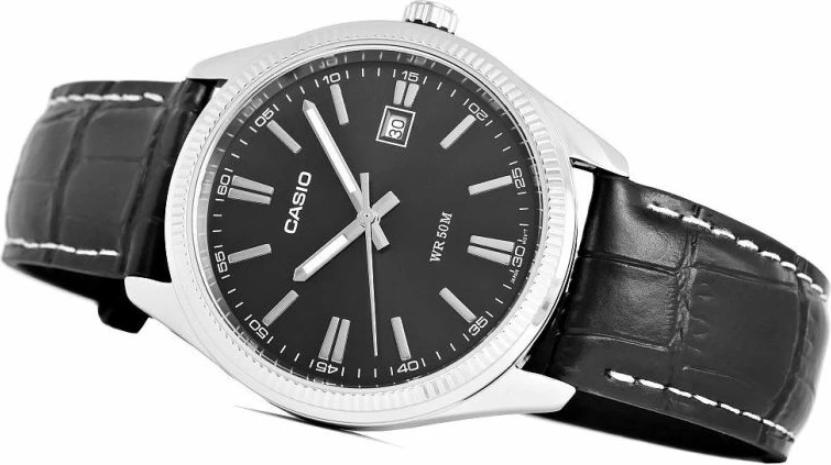 Orë dore për meshkuj Casio MTP-1302PL-1AVEF, e zezë