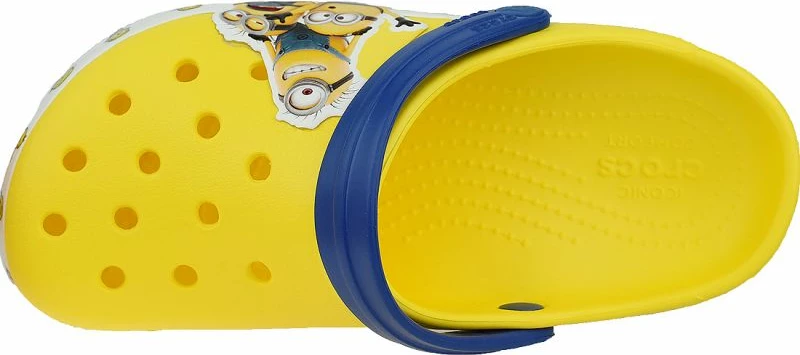 Papuqe për fëmijë Crocs, të verdha