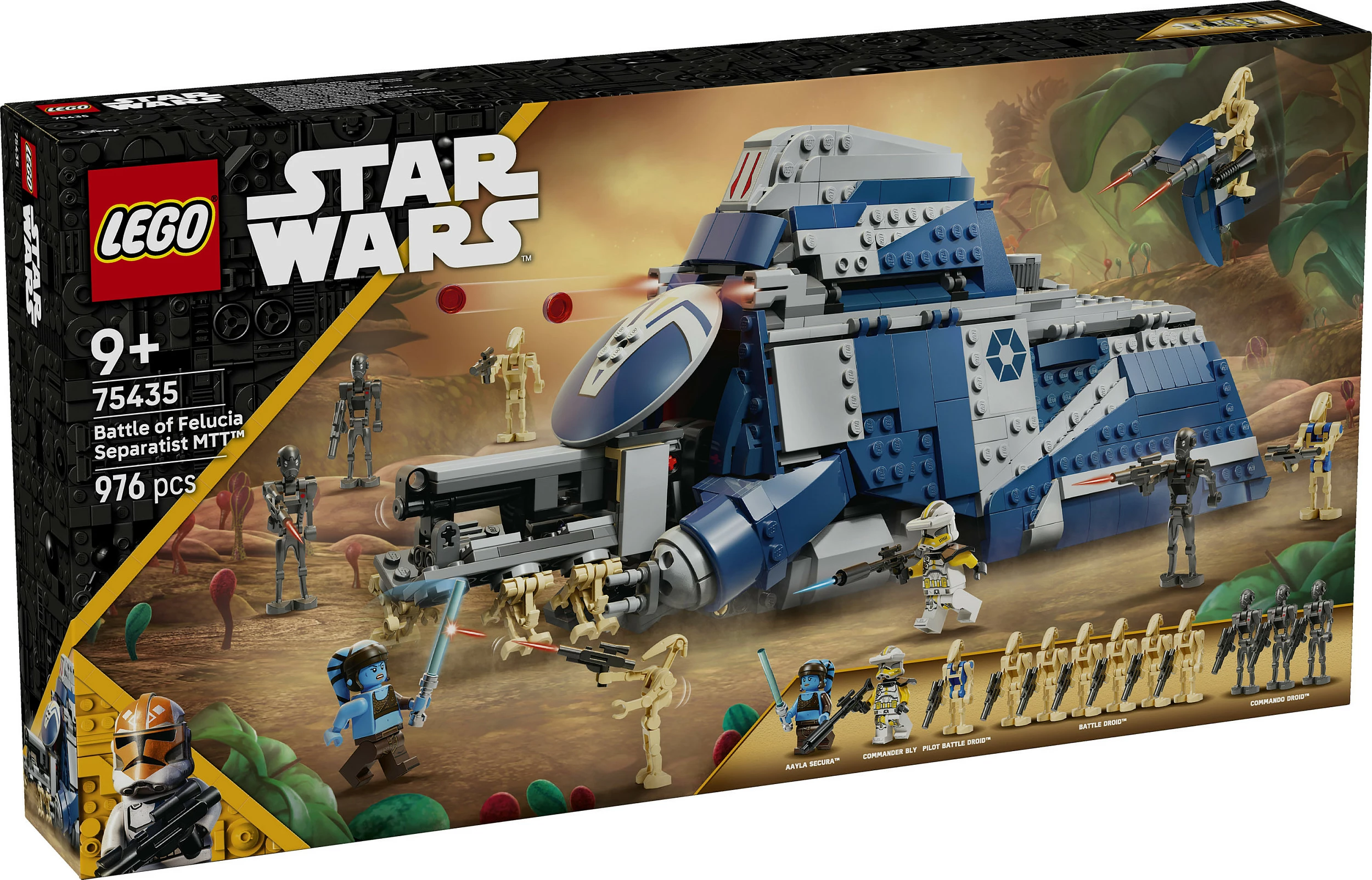 Set LEGO Star Wars Separatist MTT 75435, 976 copë, 12 minifigura, shumëngjyrësh