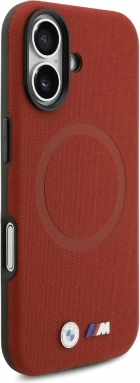 Kapak telefoni BMW M FW Metal Logo MagSafe për iPhone 17, i kuq