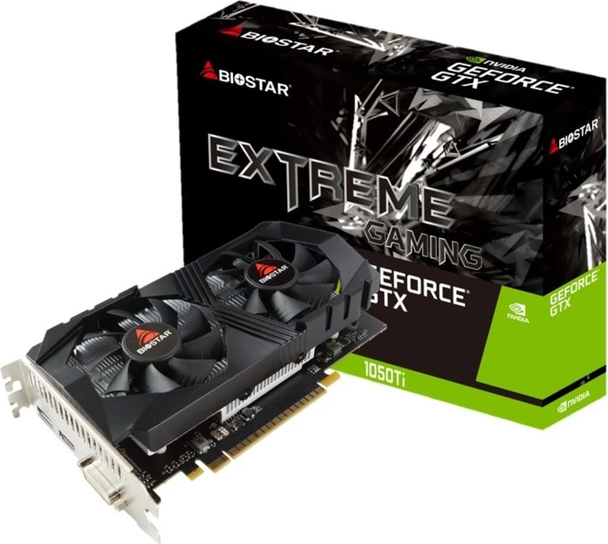 Kartelë grafike Biostar VN1055TF41 NVIDIA GeForce GTX 1050 Ti 4 GB GDDR5