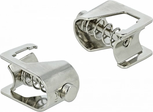 Kapëse shield DeLOCK për busbar 10 mm, për kabllo 10–17 mm, metal, argjendtë