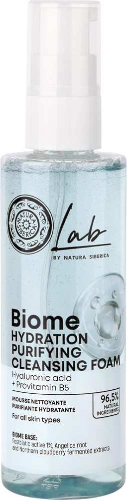 Shkumë pastruese fytyre për femra Natura Siberica Lab Biome Moisturizing 200ml