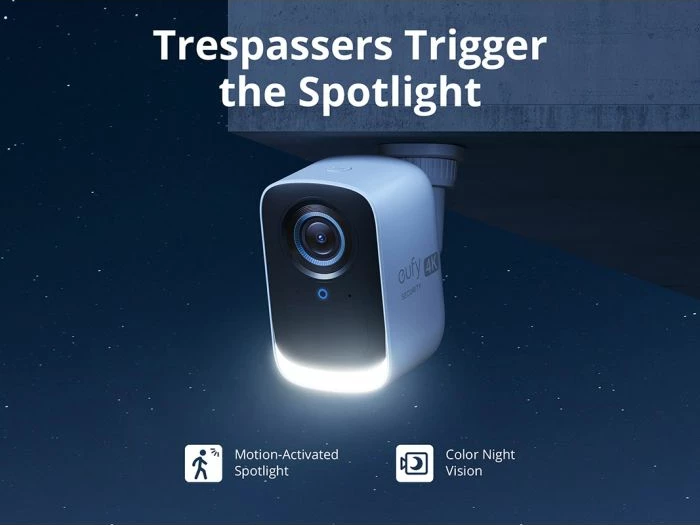 Set kamera sigurie ANKER Eufy Security eufyCam 3C 4K, 2 kamera + HomeBase, memorie 16GB e zgjerueshme deri 16TB, bateri deri 180 ditë, bardhë/zi 6