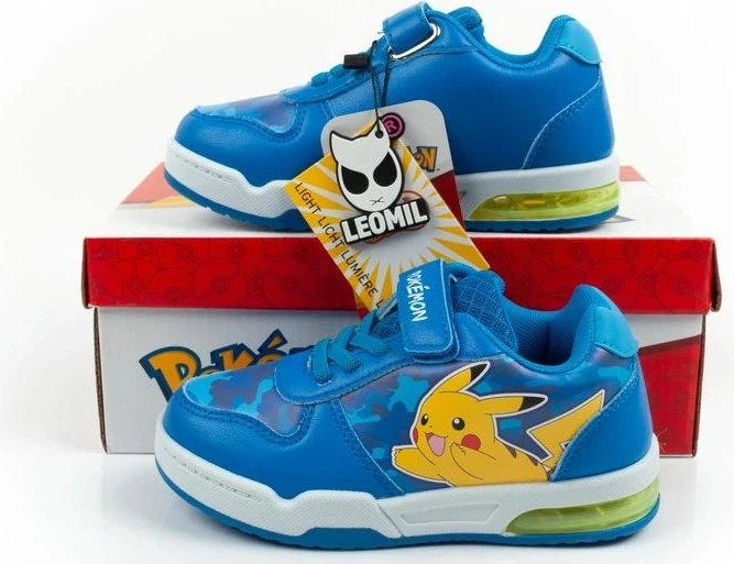 Atlete fëmijësh Leomil Pokemon me LED, të kaltërta
