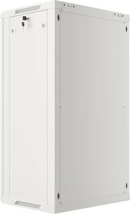 Kabinet RACK LANBERG 19" 22U 600x450, i varur në mur, derë xhami, gri