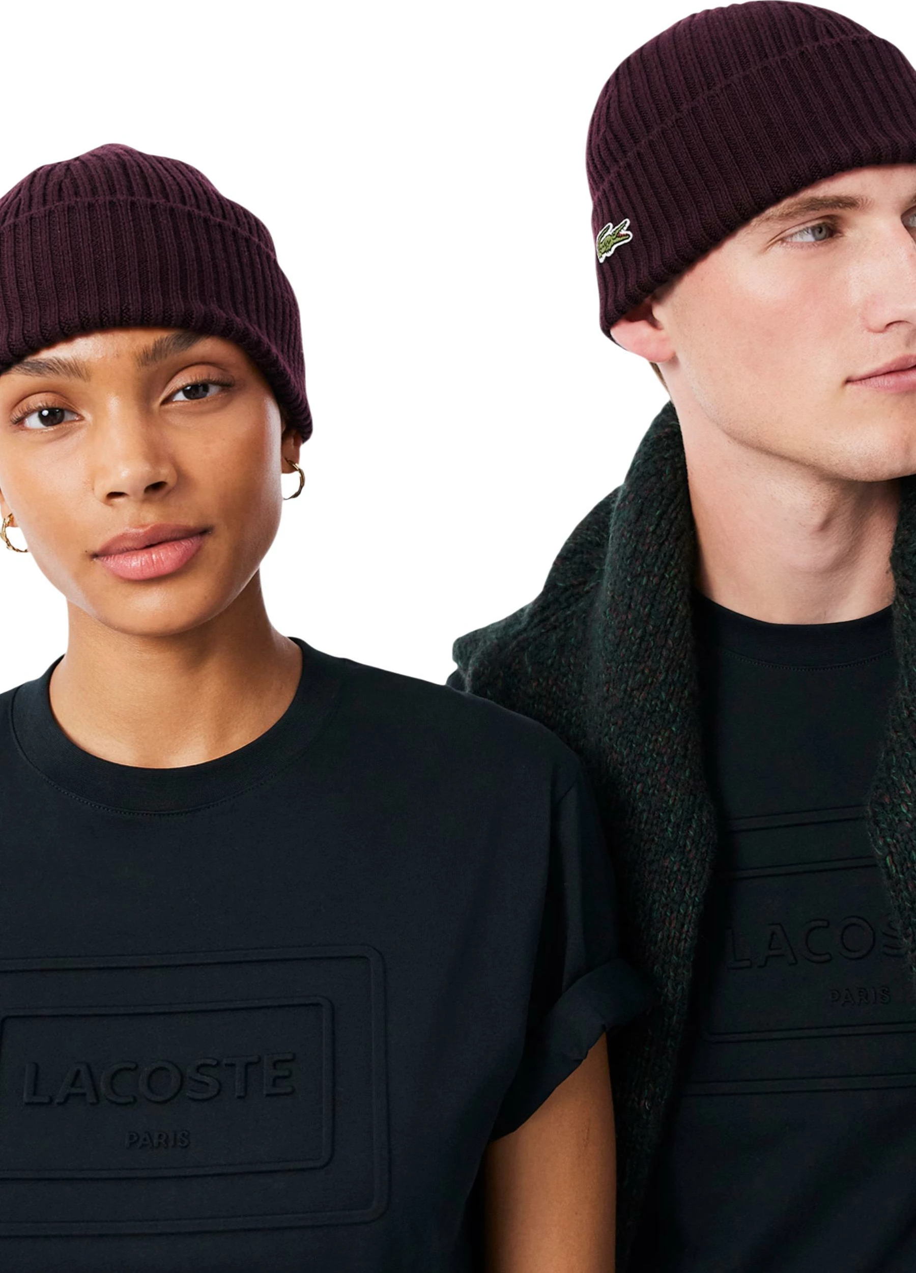 Kapelë Lacoste RB0001 për meshkuj, bordó