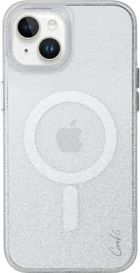 Mbështjellës UNIQ Coehl Lumino për iPhone 14 Plus/15 Plus, argjendtë