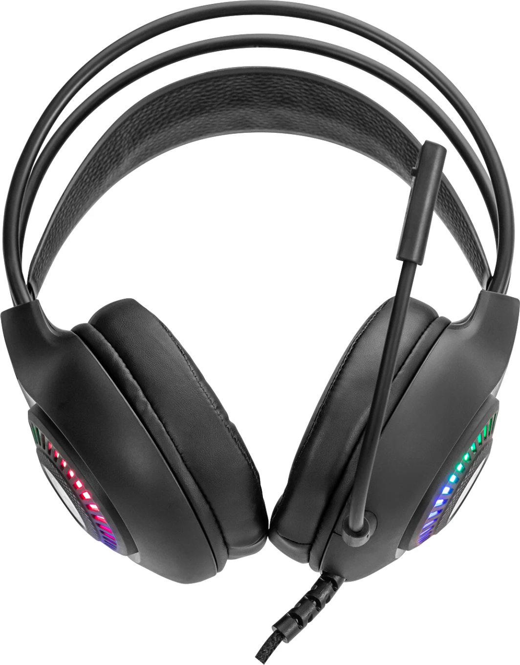 Kufje gaming Marvo H8325, wired USB 2.0, RGB, stereo, me mikrofon, zezë