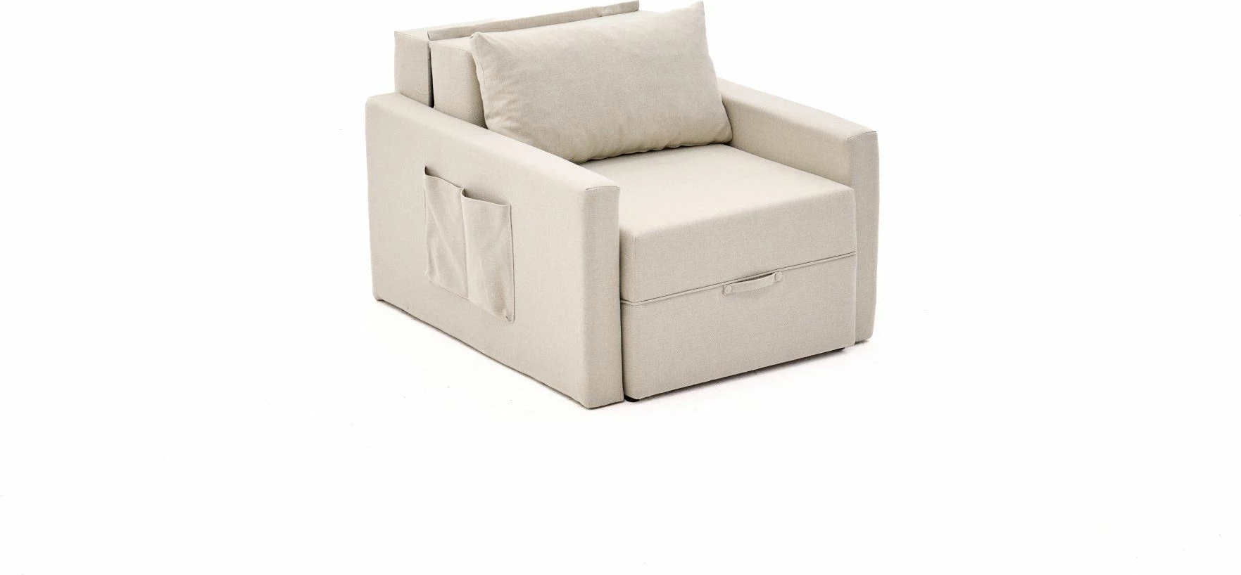 Krevat-karrige një vendi, Atelier del Sofa, Saros, krem