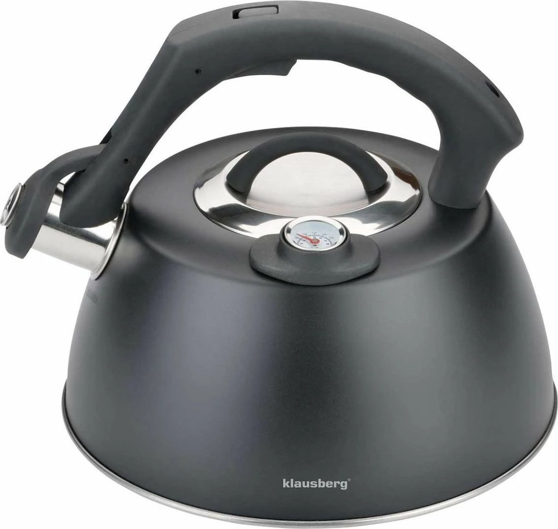 Çajnik Klausberg KB-7371 3L me termometër, i zi